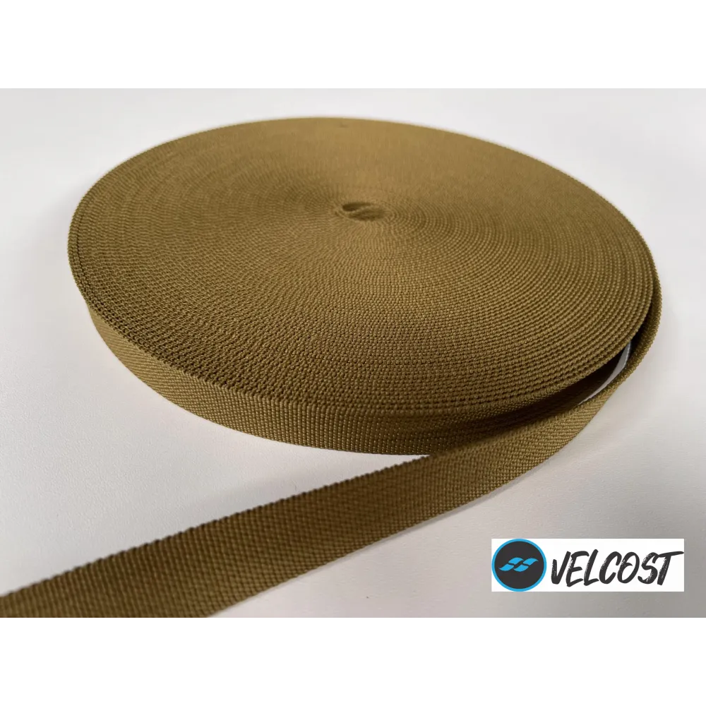 FITA 25 MM 100% POLIESTER VELCOST - COYOTE  