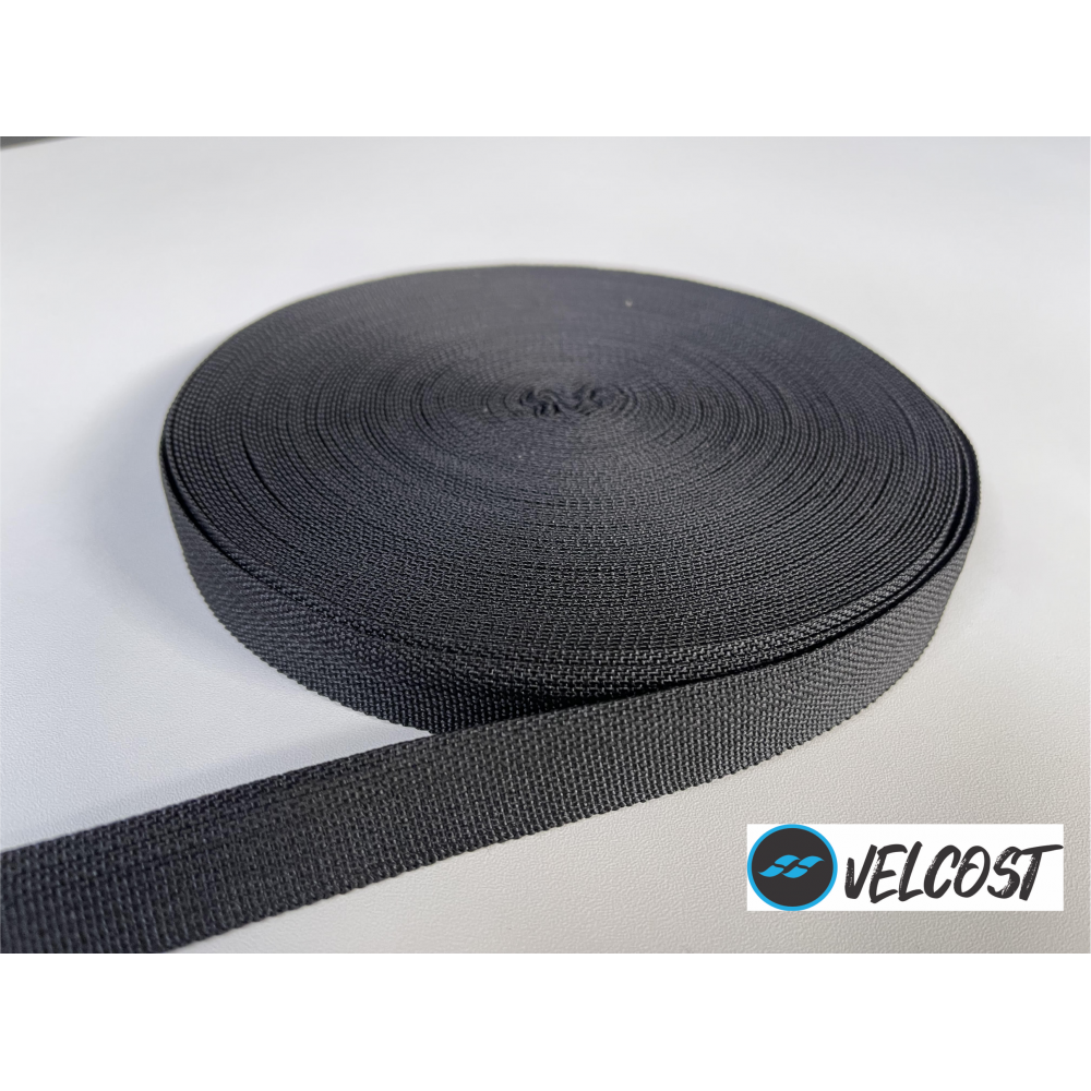 FITA 20 MM 100% POLIESTER VELCOST - CINZA CHUMBO
