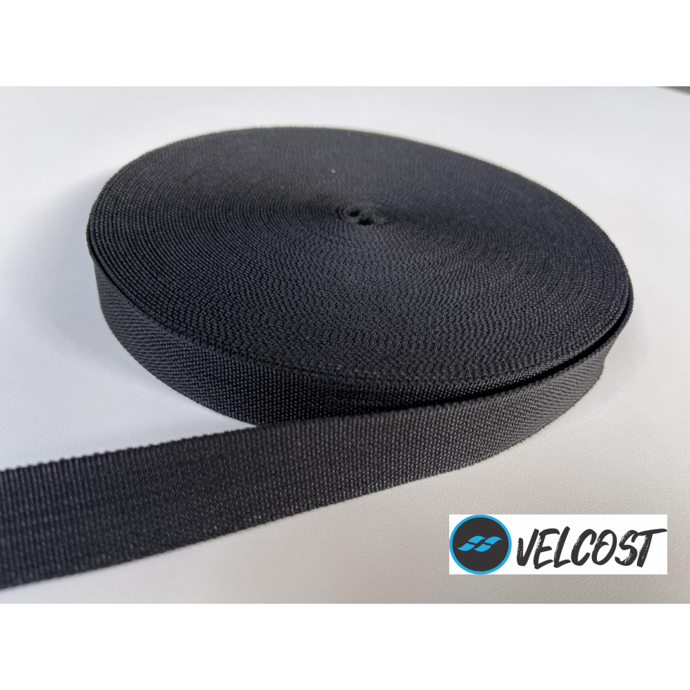 FITA 25 MM 100% POLIESTER VELCOST - PRETO  