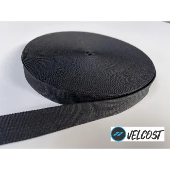 FITA 25 MM 100% POLIESTER VELCOST - PRETO  