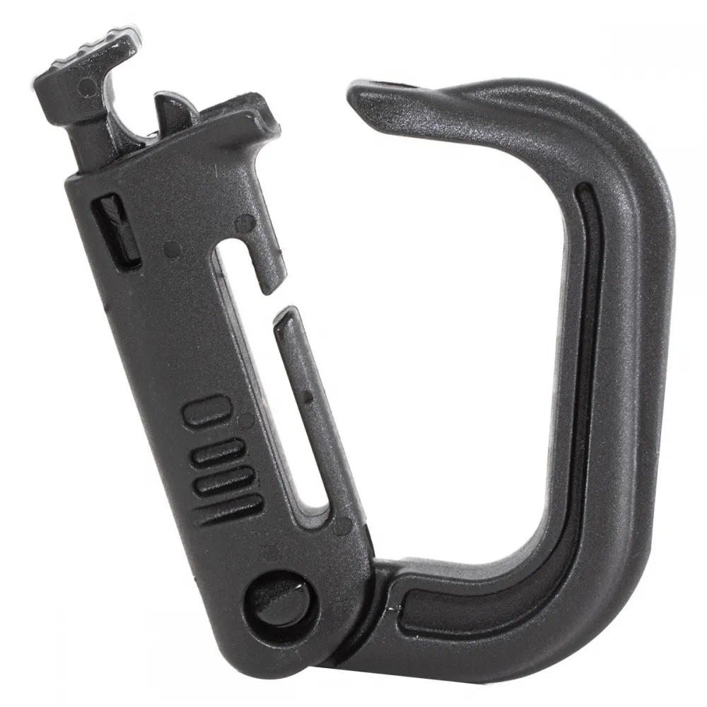 MOSQUETÃO EM POLÍMERO - PRETO