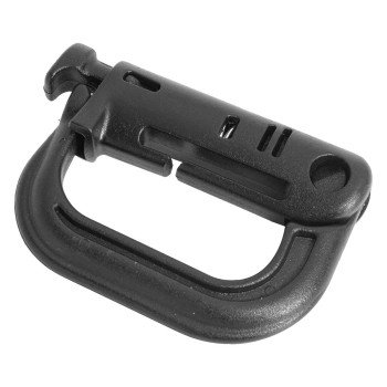 MOSQUETÃO EM POLÍMERO - PRETO