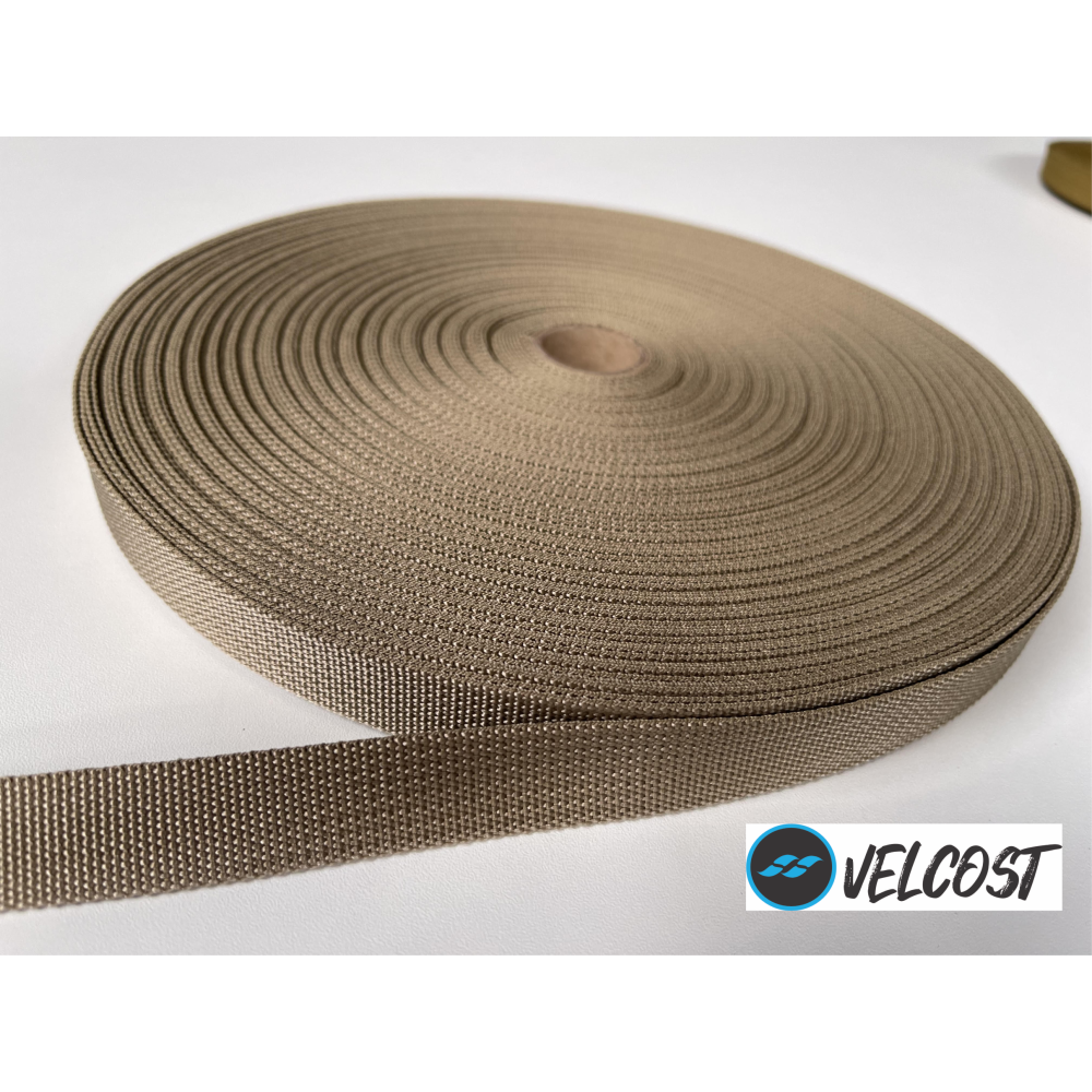 FITA 20 MM 100% POLIESTER VELCOST - CAQUI 