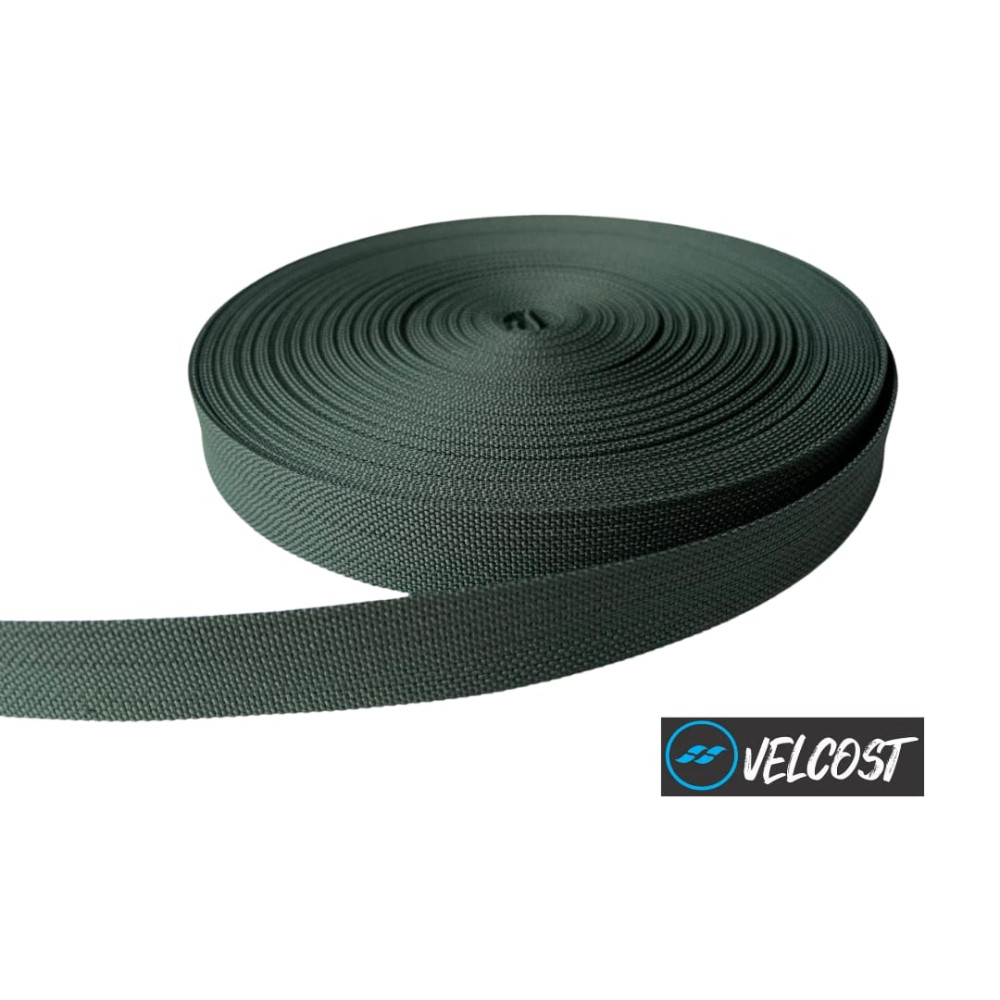 FITA 20 MM 100% POLIESTER VELCOST - VERDE MILITAR