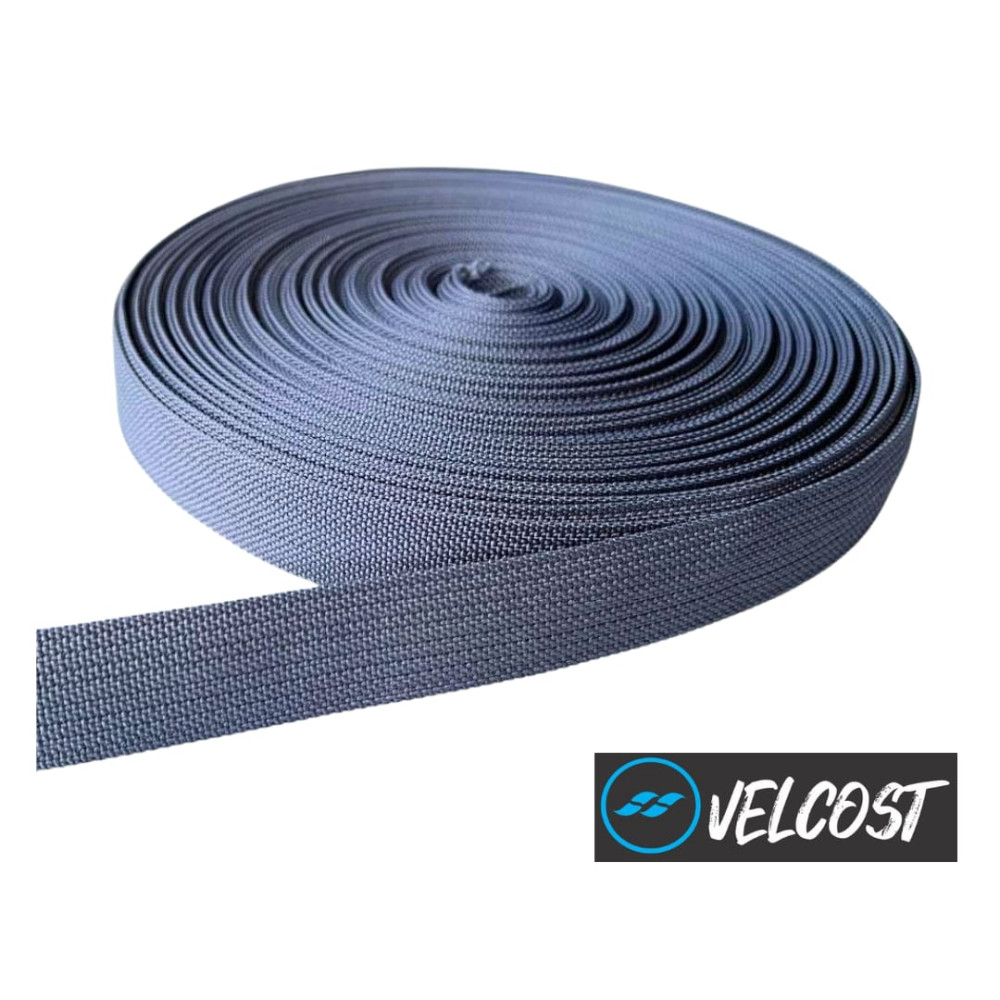 FITA 25 MM 100% POLIESTER VELCOST - CINZA CHUMBO