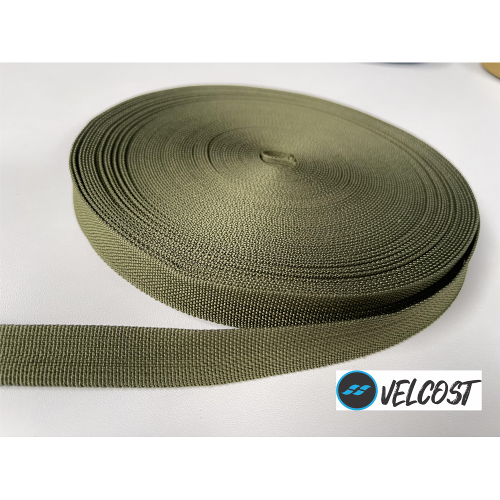 FITA 20 MM 100% POLIESTER VELCOST - VERDE MUSGO 