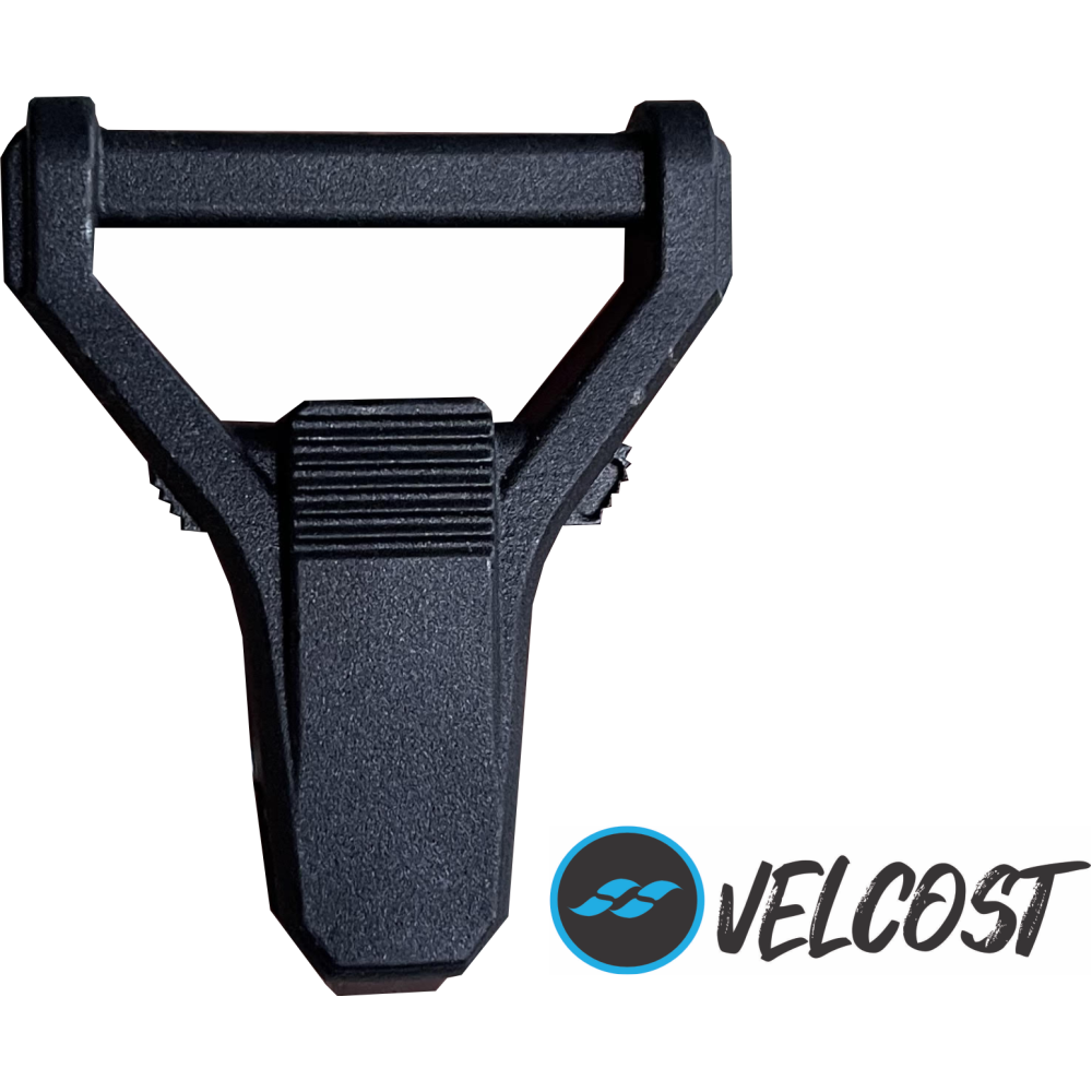 MOSQUETÃO ENGATE 30 MM COM TRAVA - PRETO